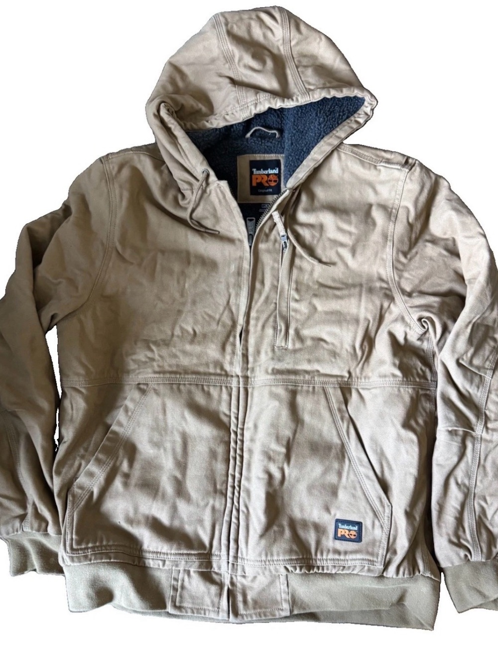 Timberland PRO Men’s Hooded Work Jacket in Tan